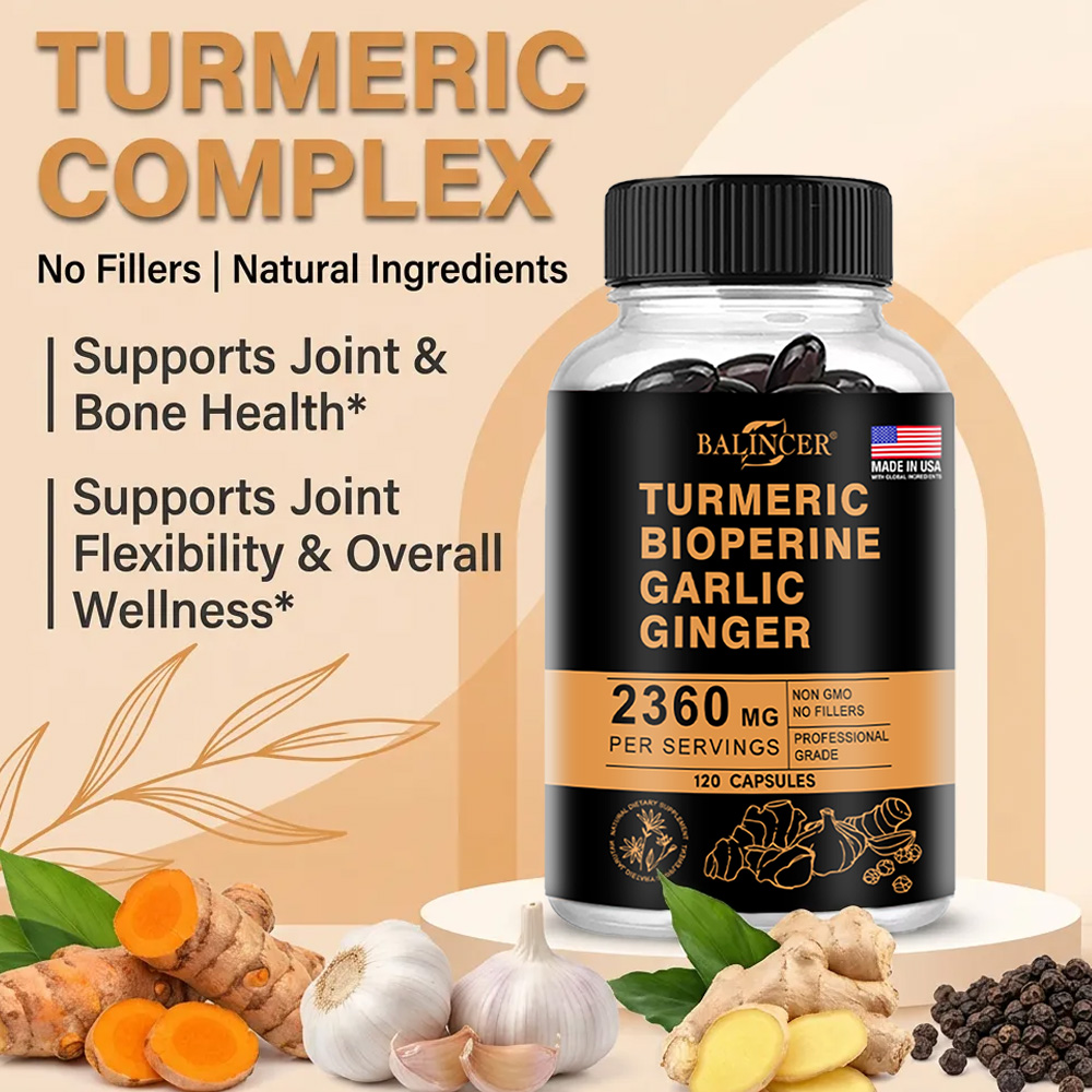 Turmeric Ginger Capsules 2360m - Turmeric Curcumin Capsule recension och pris