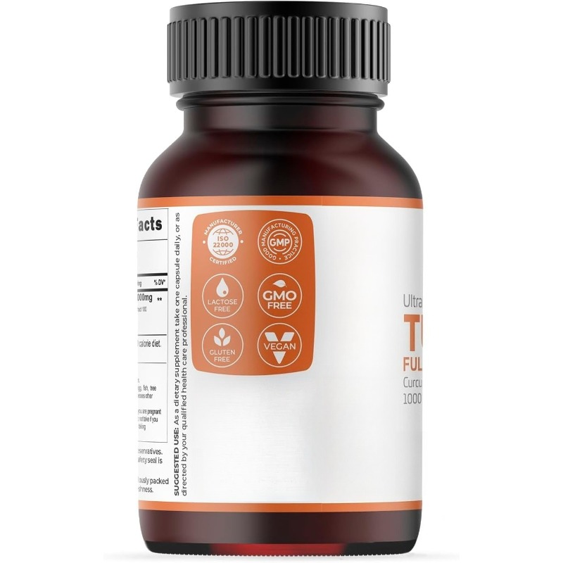 Turmeric Capsules 1000mg Conta - Turmeric Curcumin Capsule recension och pris