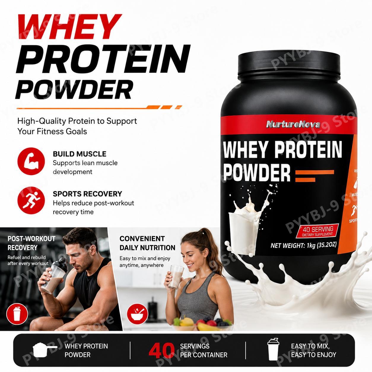 NurtureNova Whey Protein Powde - Nutrition Of Fitness recension och pris