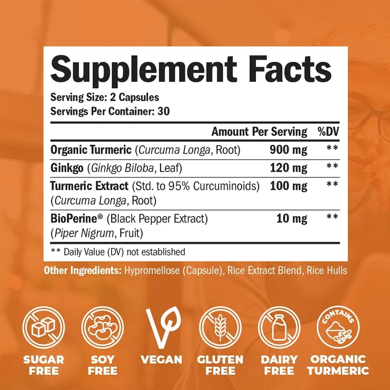 Organic Turmeric Curcumin Supp - Turmeric Curcumin Capsule recension och pris