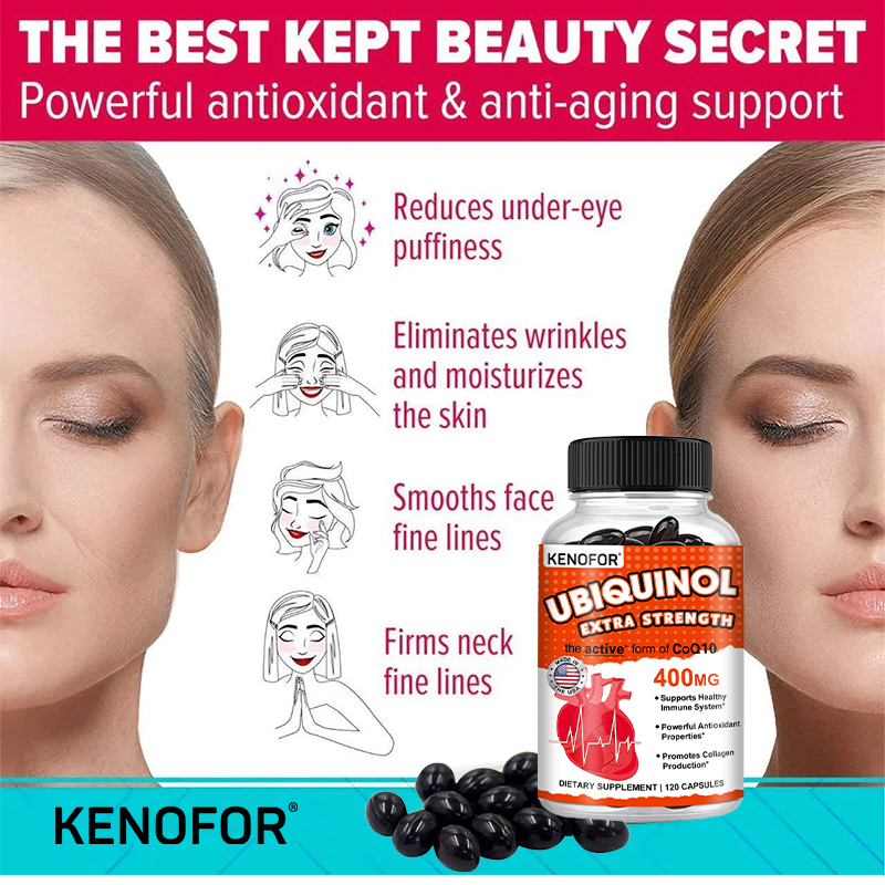 KENOFOR Ubiquinol CoQ10 400 mg - Coq10 Ubiquinol Softgel recension och pris