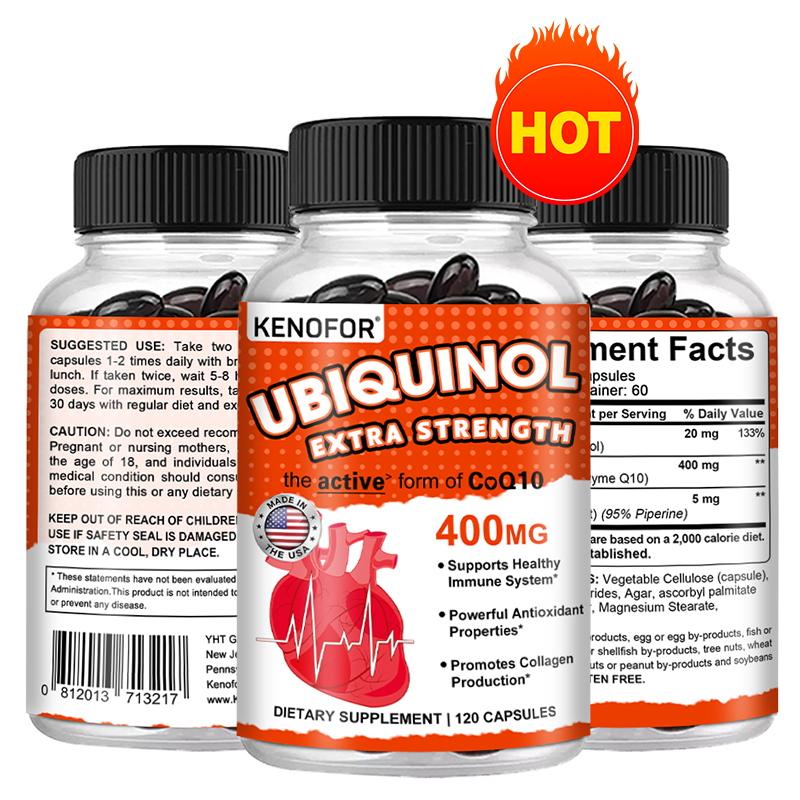 Ubiquinol CoQ10 400mg Softgels - Coq10 Ubiquinol Softgel recension och pris